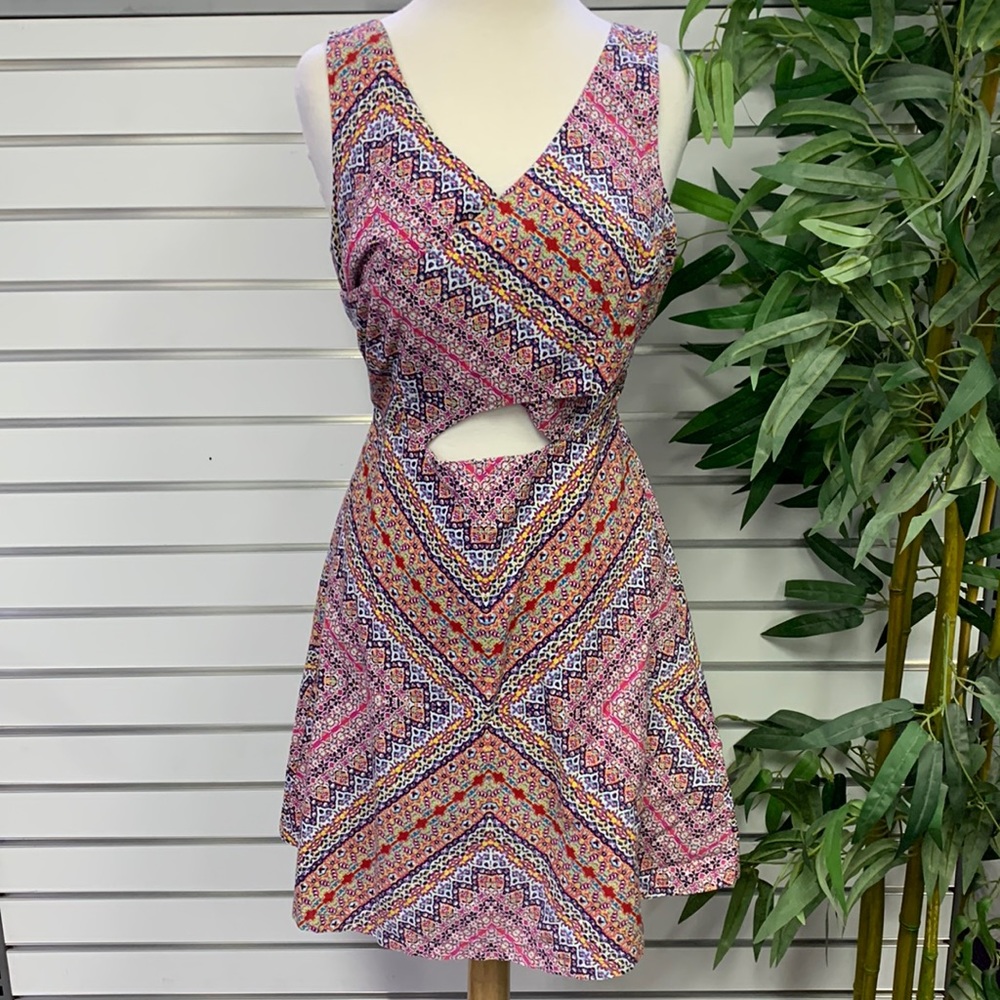 Jessica Simpson Multi color Fit and Flare Dress
